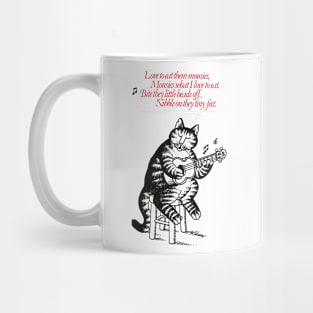 B Kliban Cat Guitar Mug